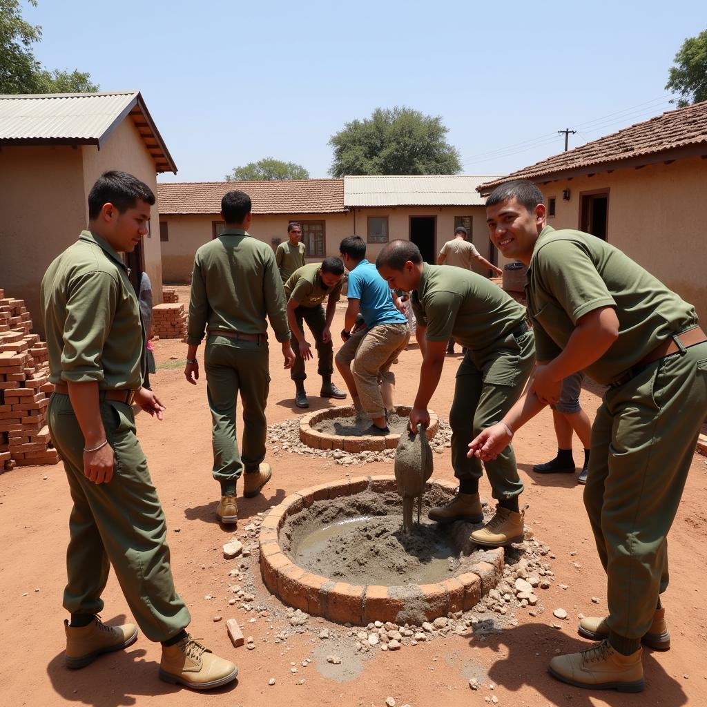 Hoạt Động Bộ Đội Giúp Các Gia Đình Chính Sách