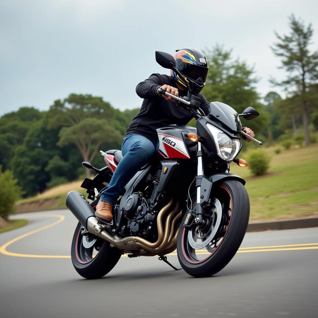 Honda CB1000R vận hành trên đường phố