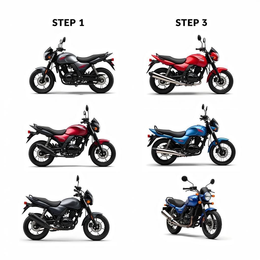 A person inspecting a Suzuki Xì Po