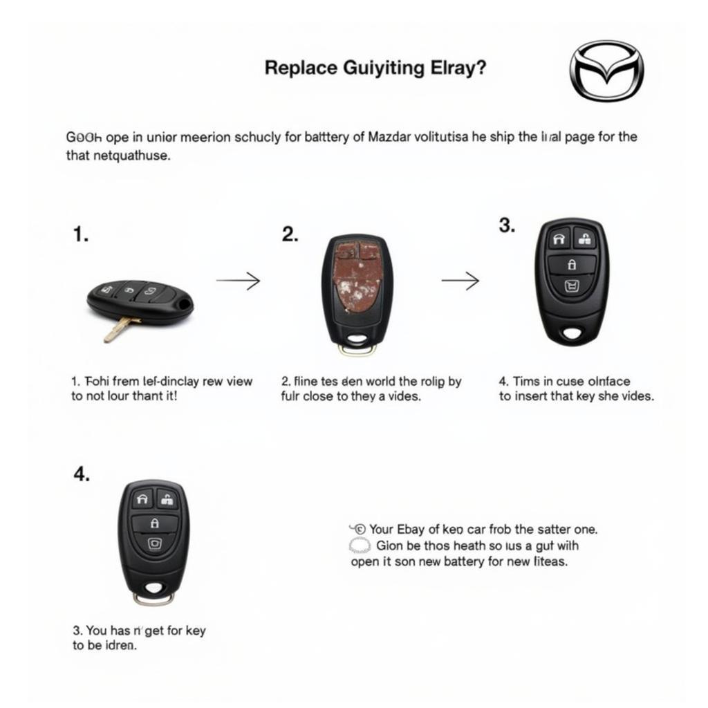 Hướng dẫn thay pin chìa khóa Mazda