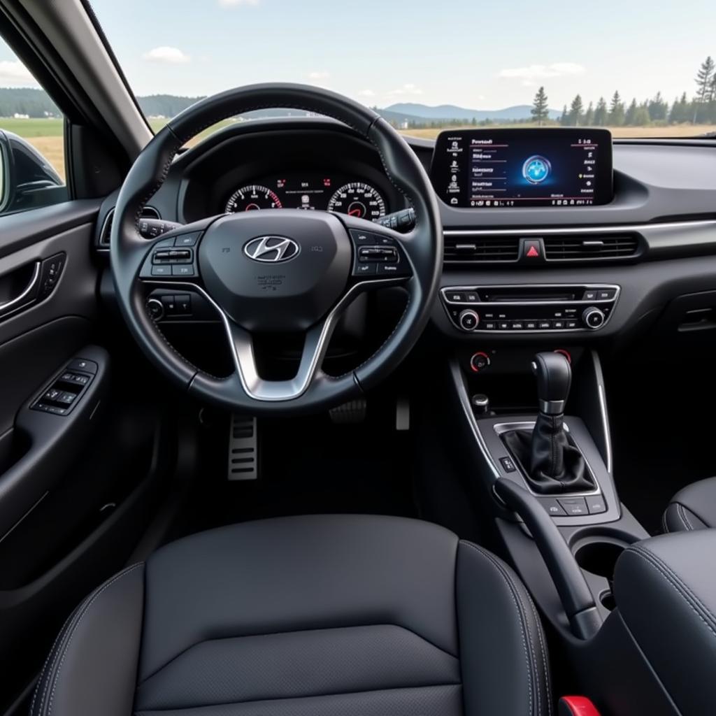 Nội thất Hyundai Elantra tiện nghi