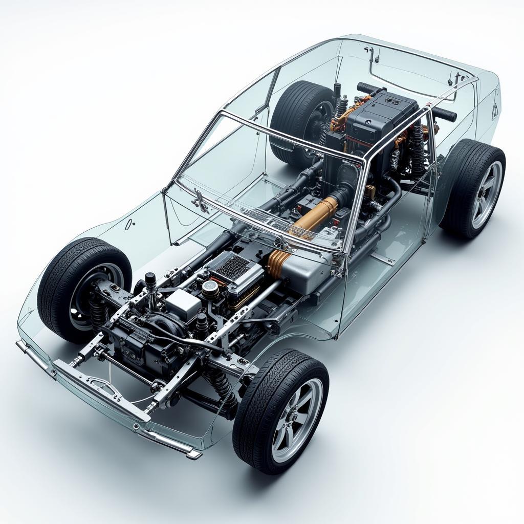 Complete truck construction diagram