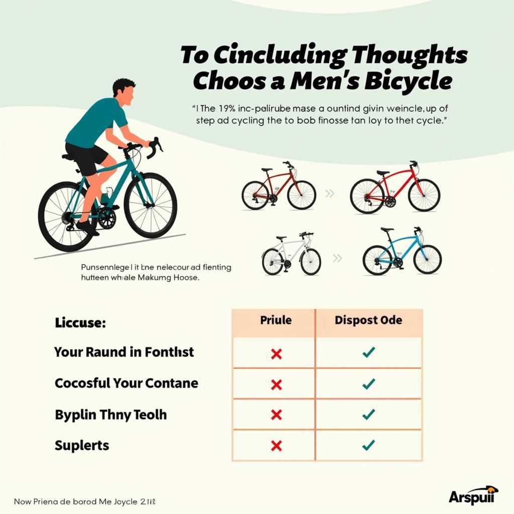 Conclusion on choosing a men's bike