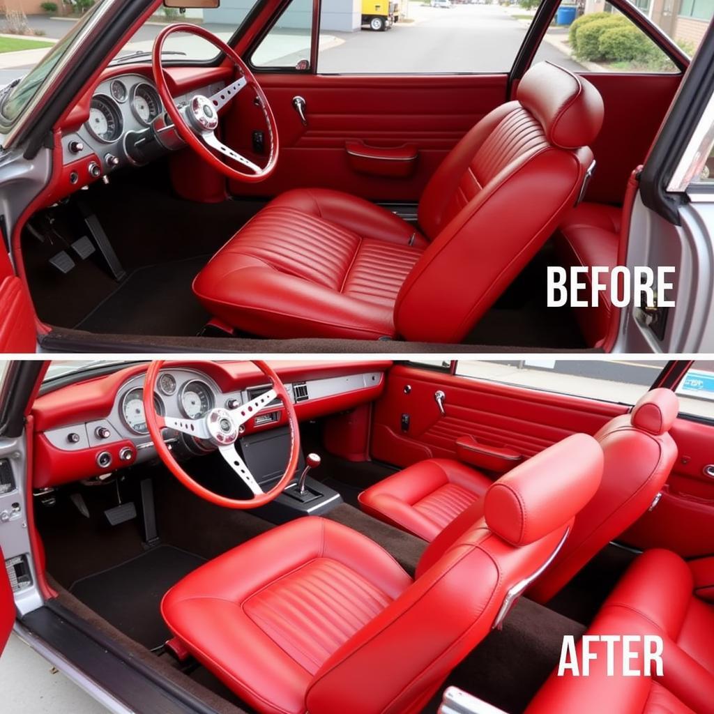 Car interior painting results