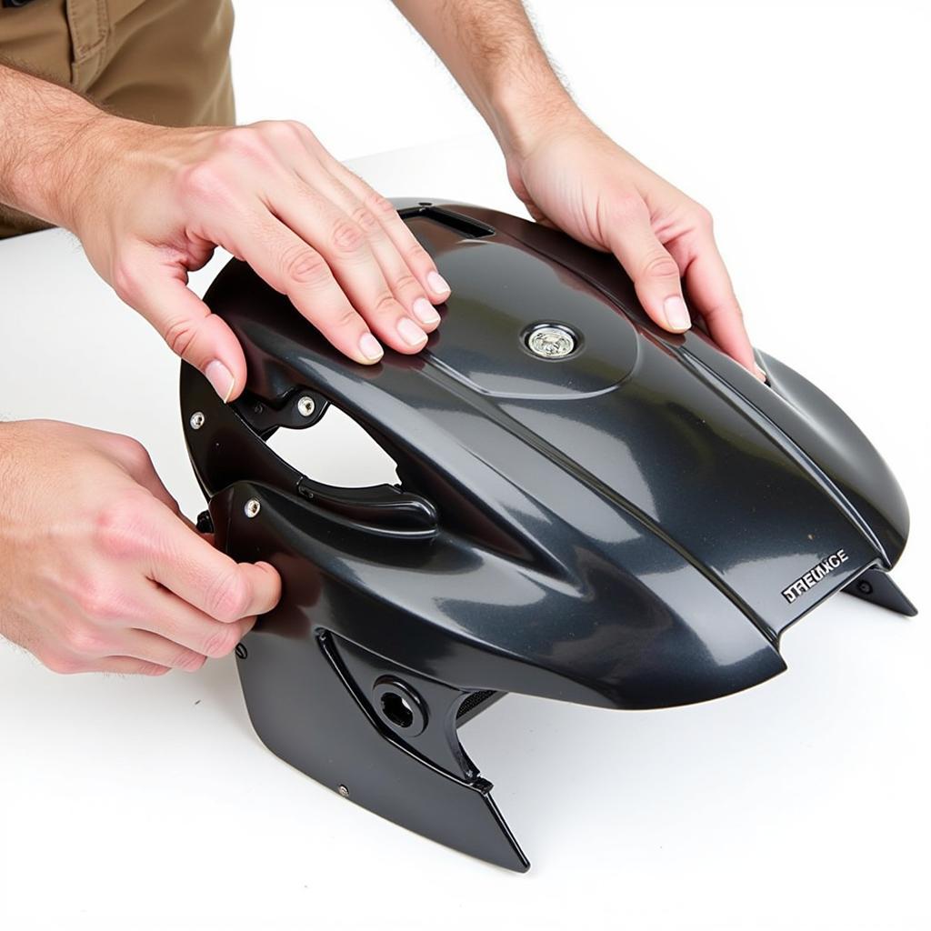 Inspecting the Quality of a Honda Dream Fairing