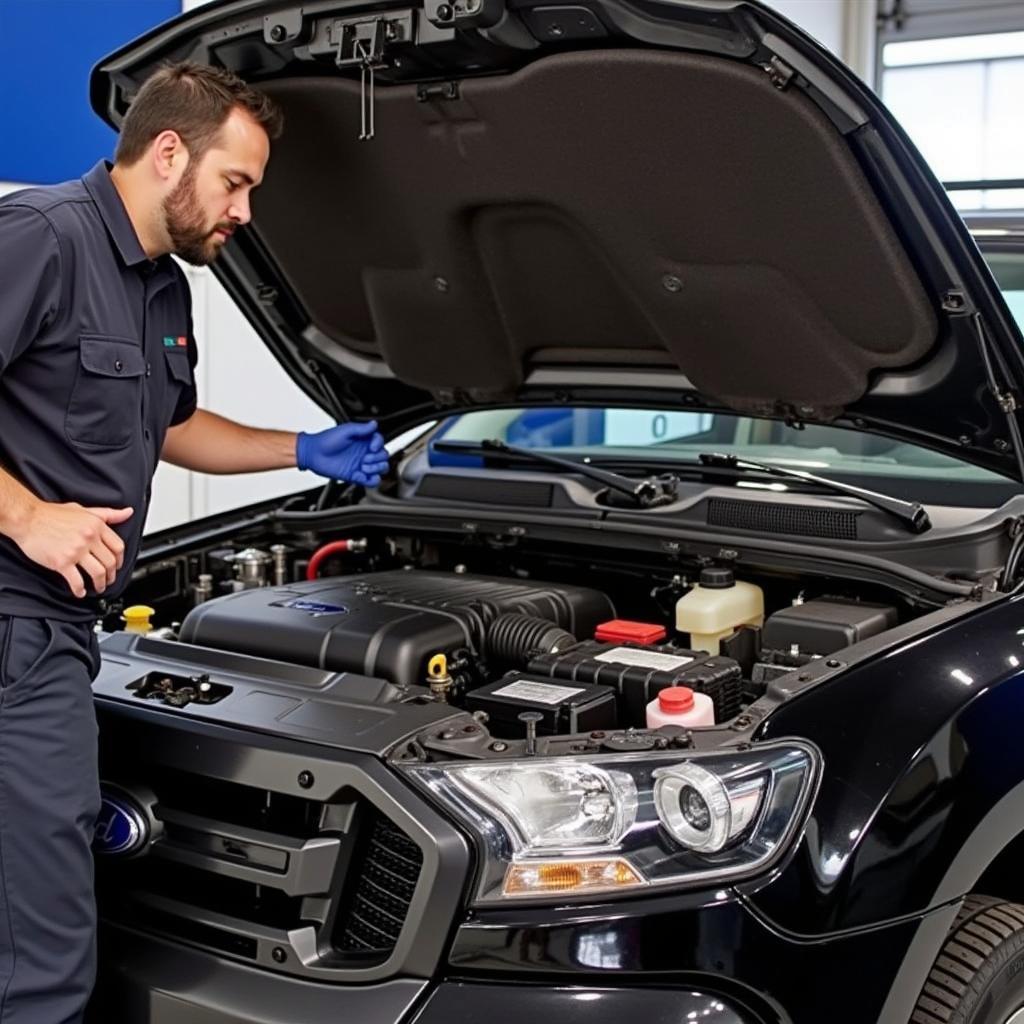 Kiểm tra động cơ Ford Ranger 2015 cũ