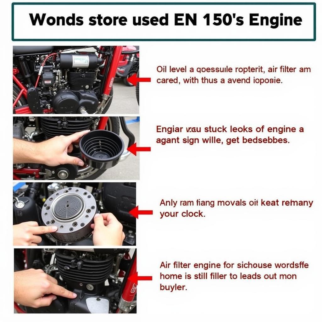 Kiểm tra động cơ xe Suzuki EN 150