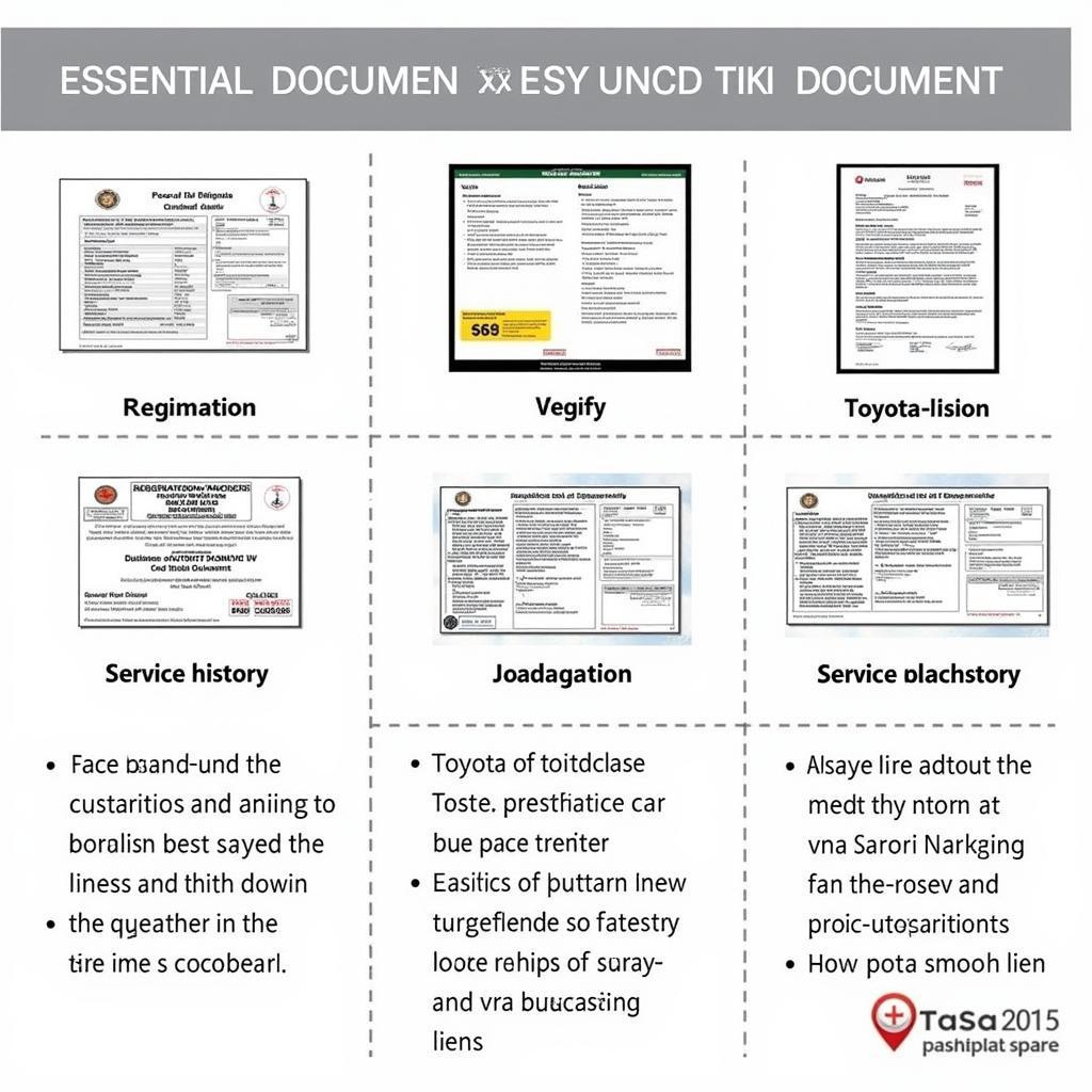 Checking the paperwork of a used Toyota Vios