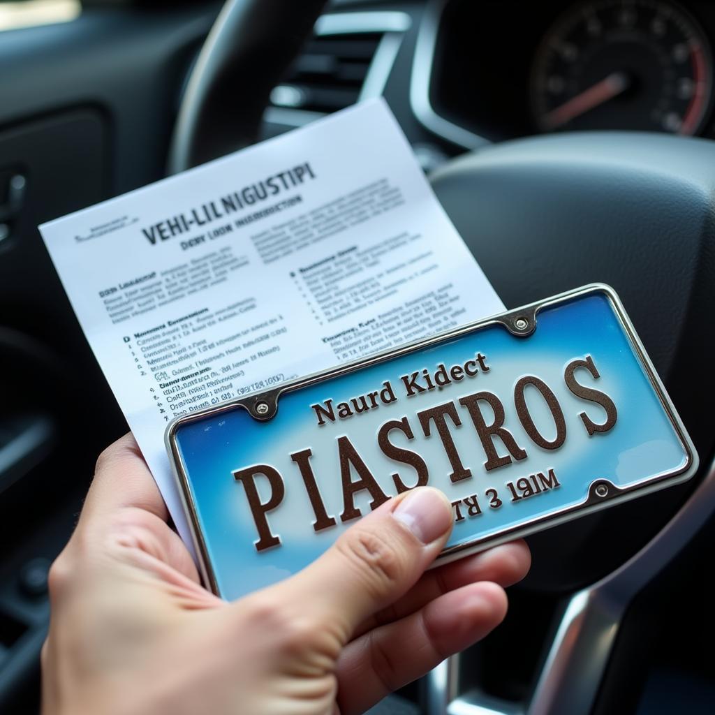 Verifying car registration details