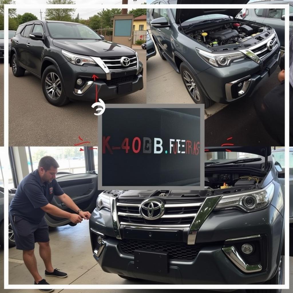 Kiểm tra tình trạng xe Fortuner 2017