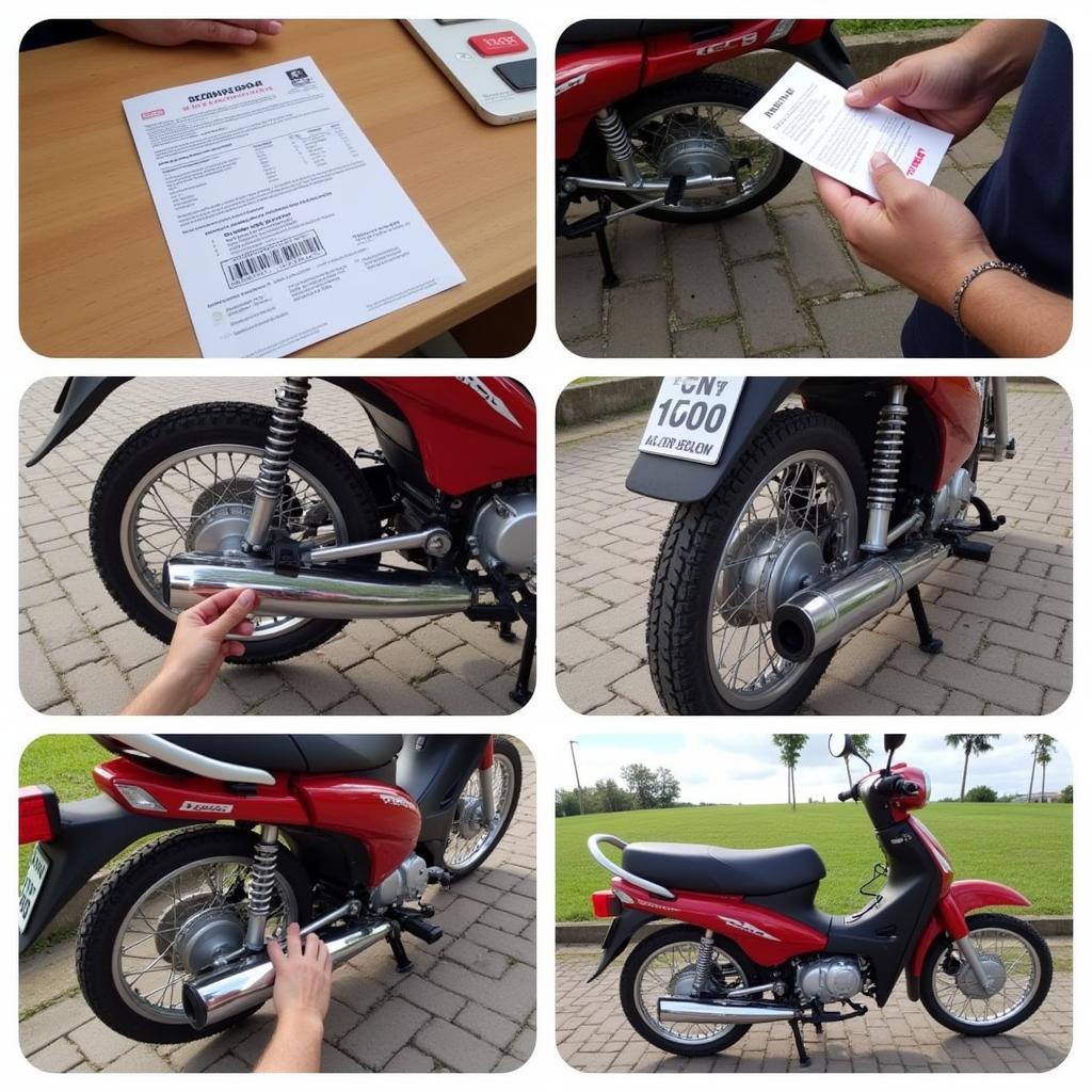 Kiểm tra xe Dream 50cc cũ