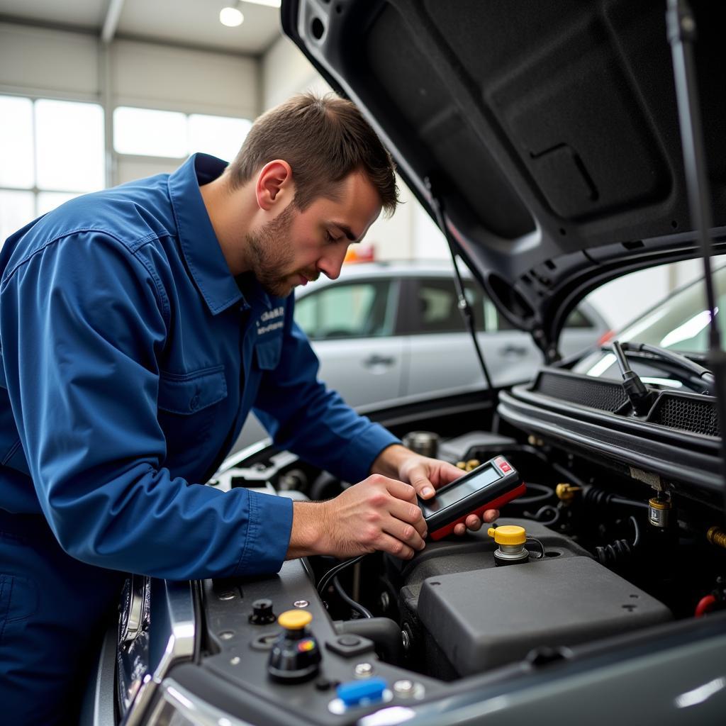Inspecting a used Ford Everest 2010