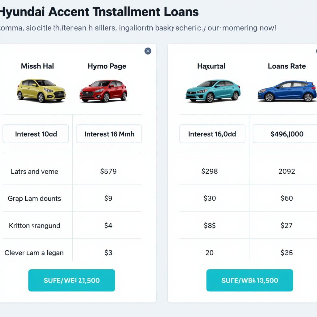 Hyundai Accent Loan Interest Rates at Banks