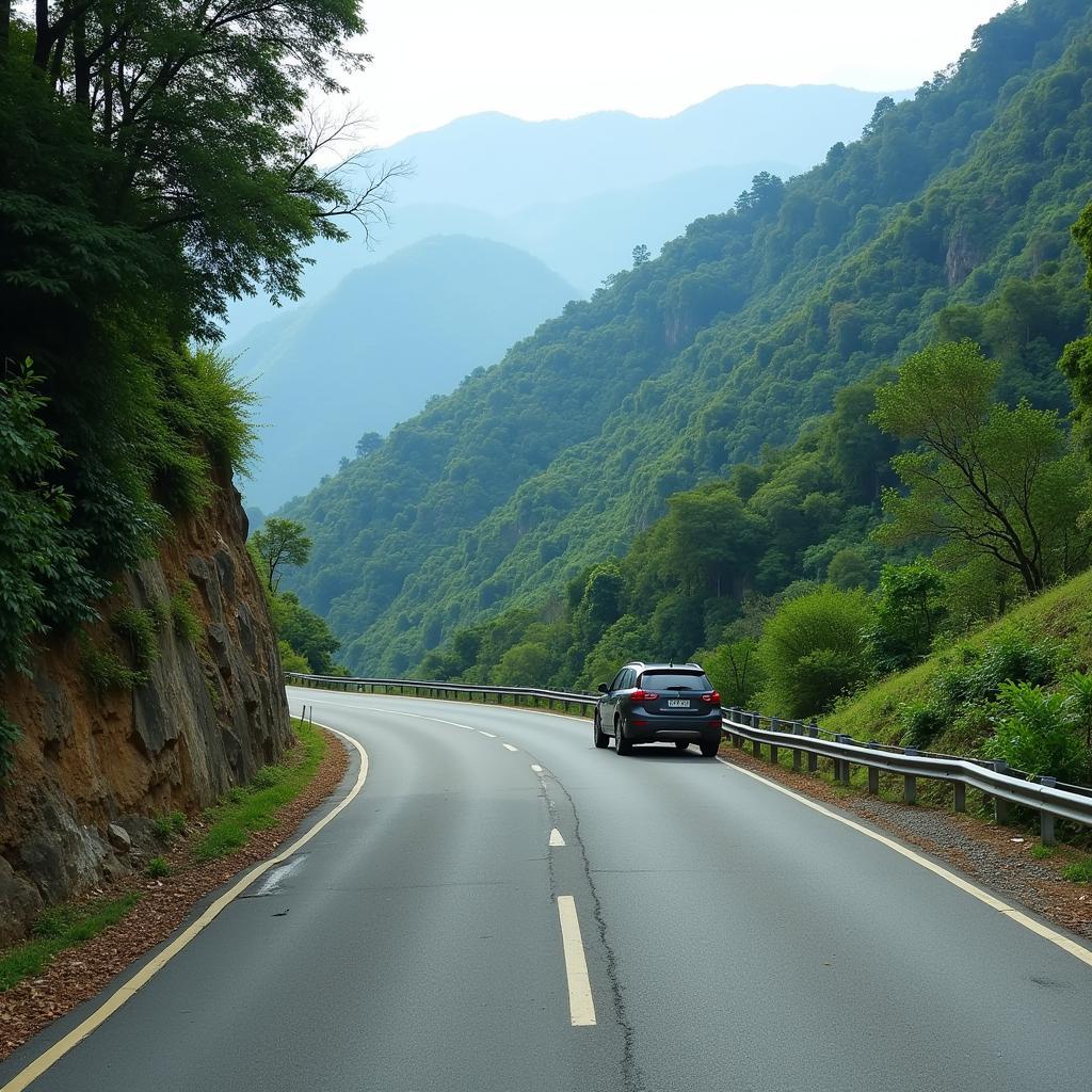 Lái xe an toàn ở Sapa đường đèo