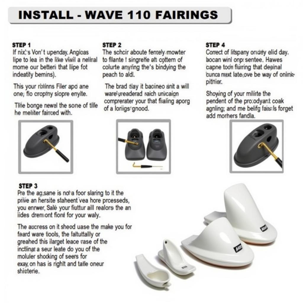 Honda Wave 110 fairing installation process