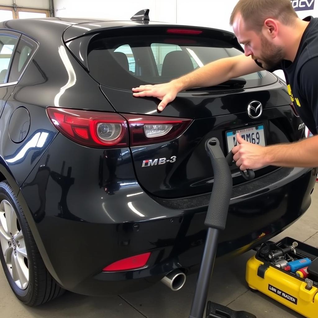 Mazda 3 rear bumper installation