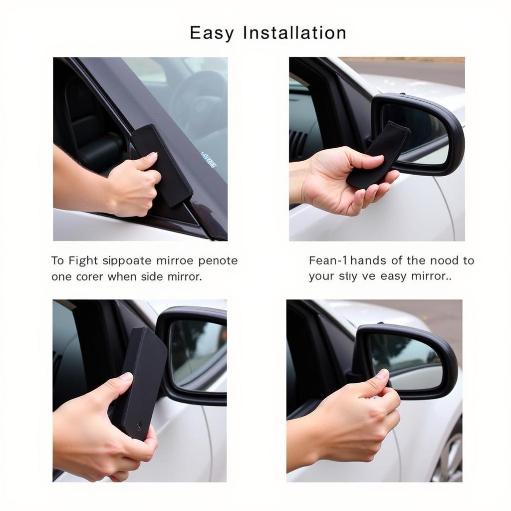 自宅で簡単に取り付けられる車のドアミラーカバー：基本的な手順