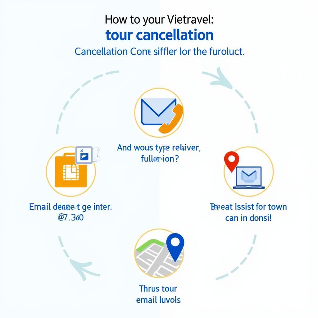 Liên hệ Vietravel để hủy tour qua điện thoại, email hoặc trực tiếp tại văn phòng.