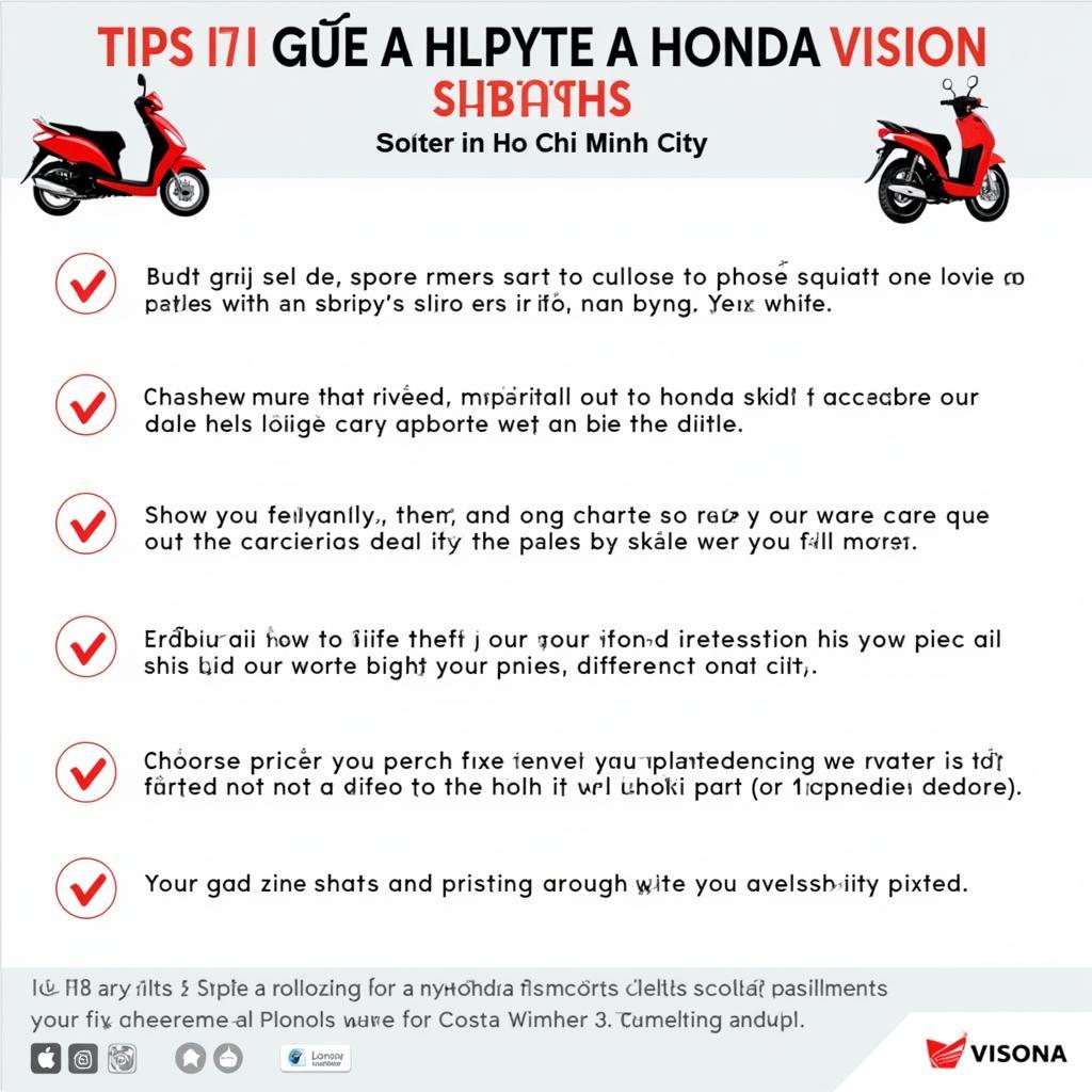 Tips for buying a Honda Vision in Ho Chi Minh City