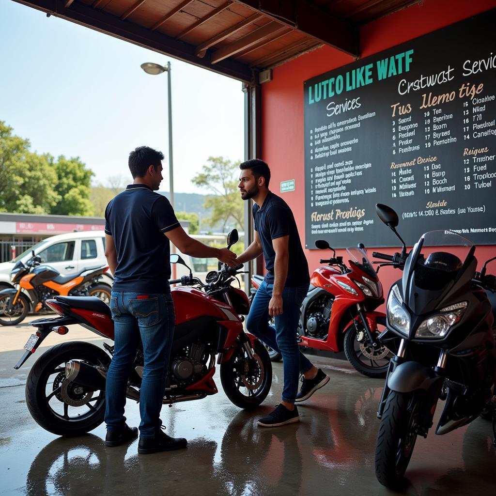 Lựa chọn dịch vụ rửa xe máy phù hợp