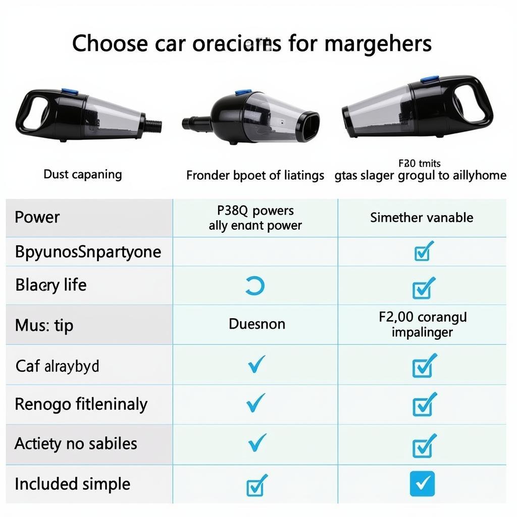 Customer choosing a Poptable handheld car vacuum cleaner.