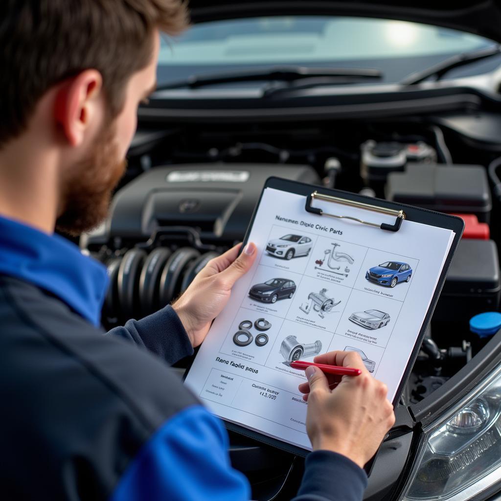 Memilih suku cadang Honda Civic yang sesuai dengan kebutuhan dan tipe mobil