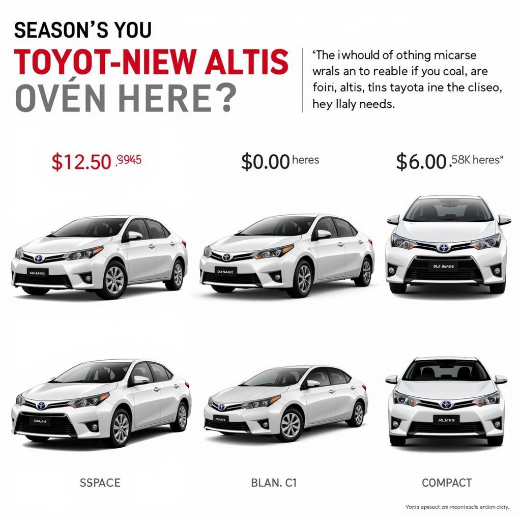 Lựa chọn xe Altis phù hợp