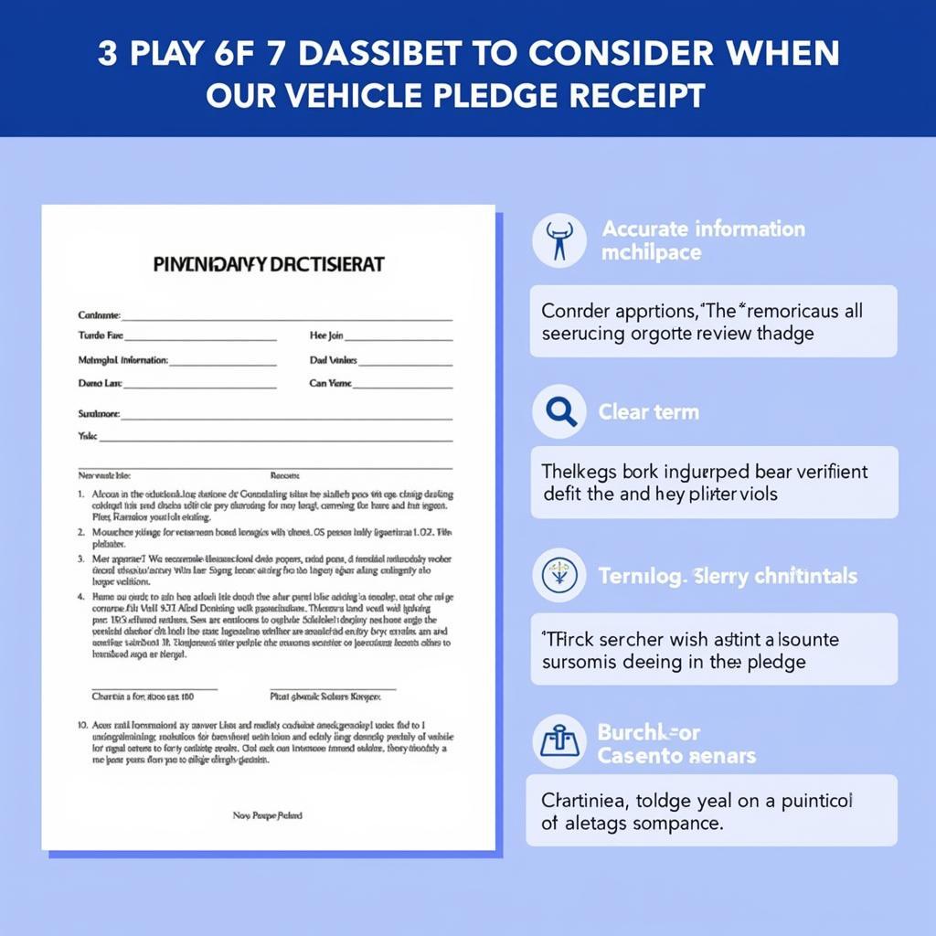 Modelo de Recibo de Penhor de Automóvel