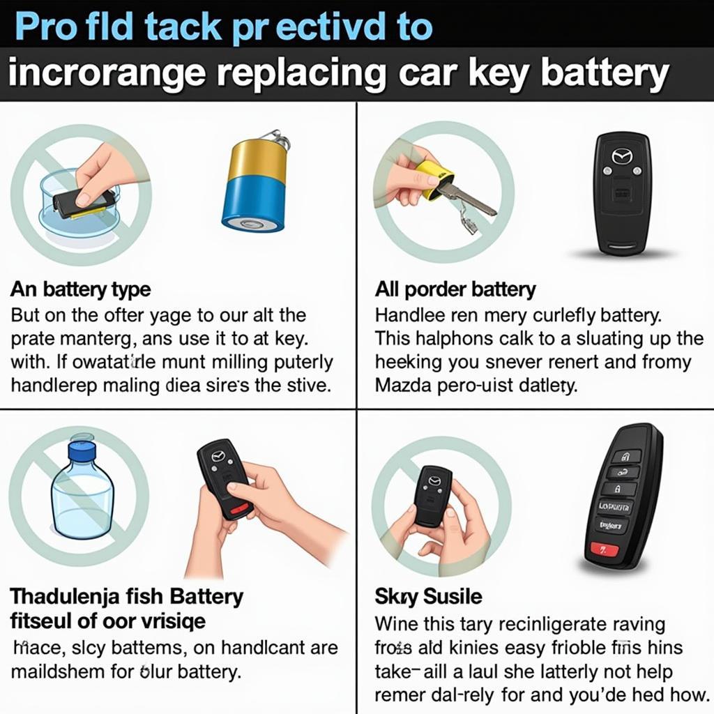 Lưu ý khi thay pin chìa khóa Mazda