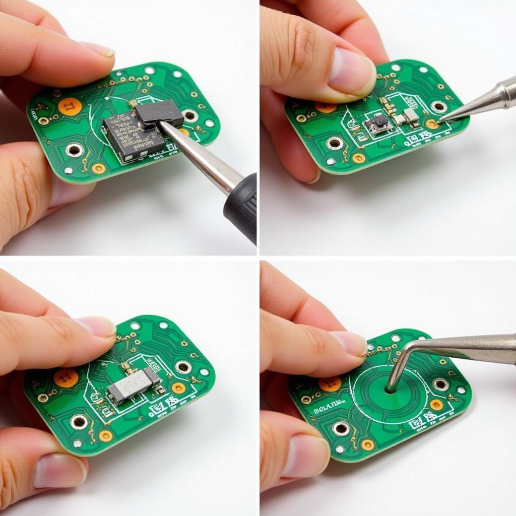 Reparatur der Elektronik eines Kinder-Elektroautos