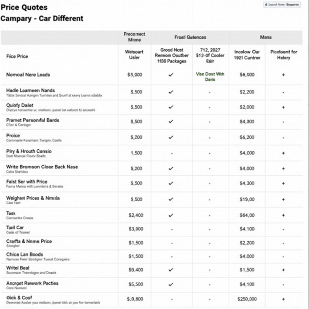 자동차 견적서: 상세 분석 및 적합한 선택