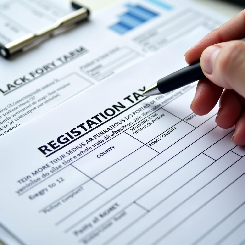 Mẫu Tờ Khai Lệ Phí Trước Bạ Ô Tô