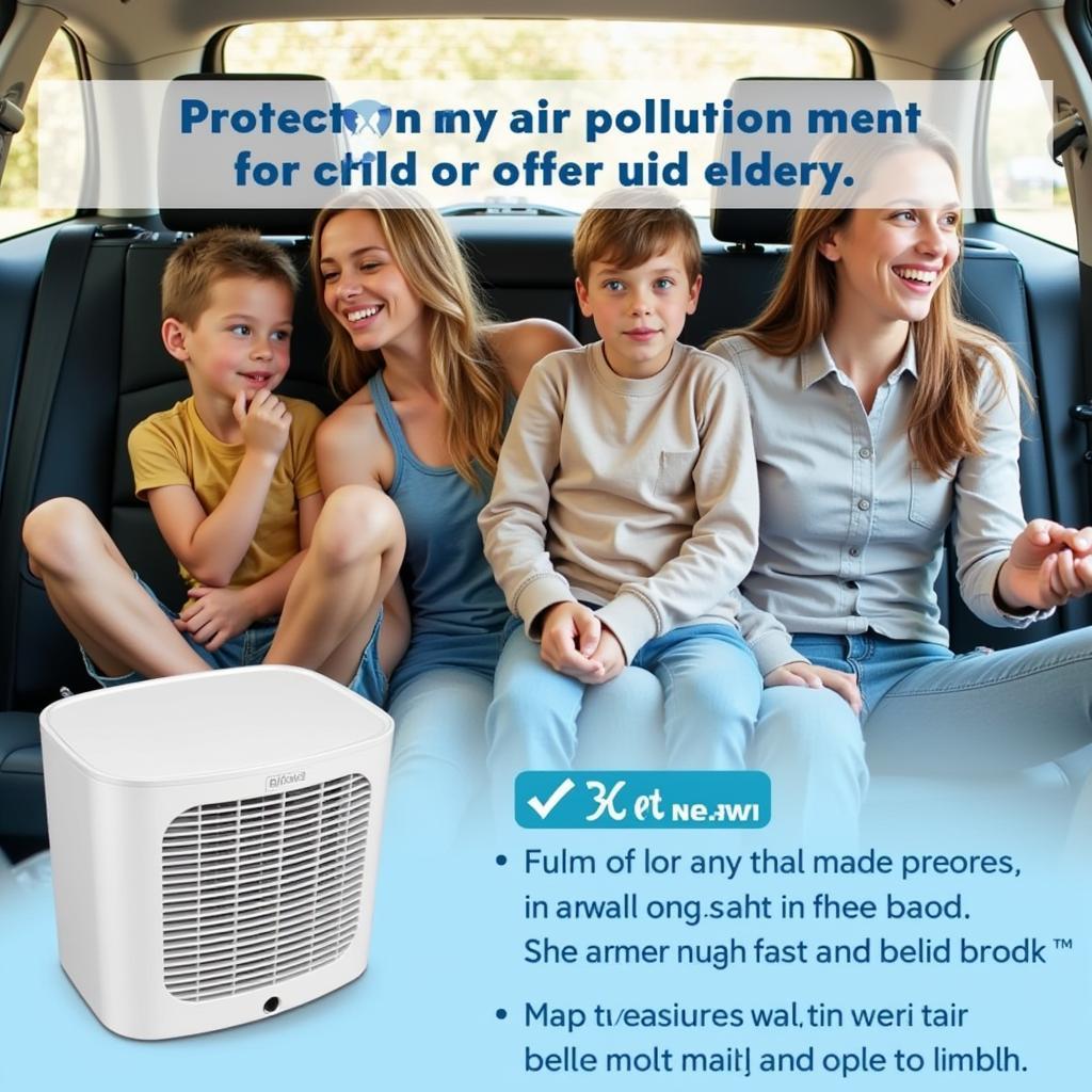 Car air purifier protecting health