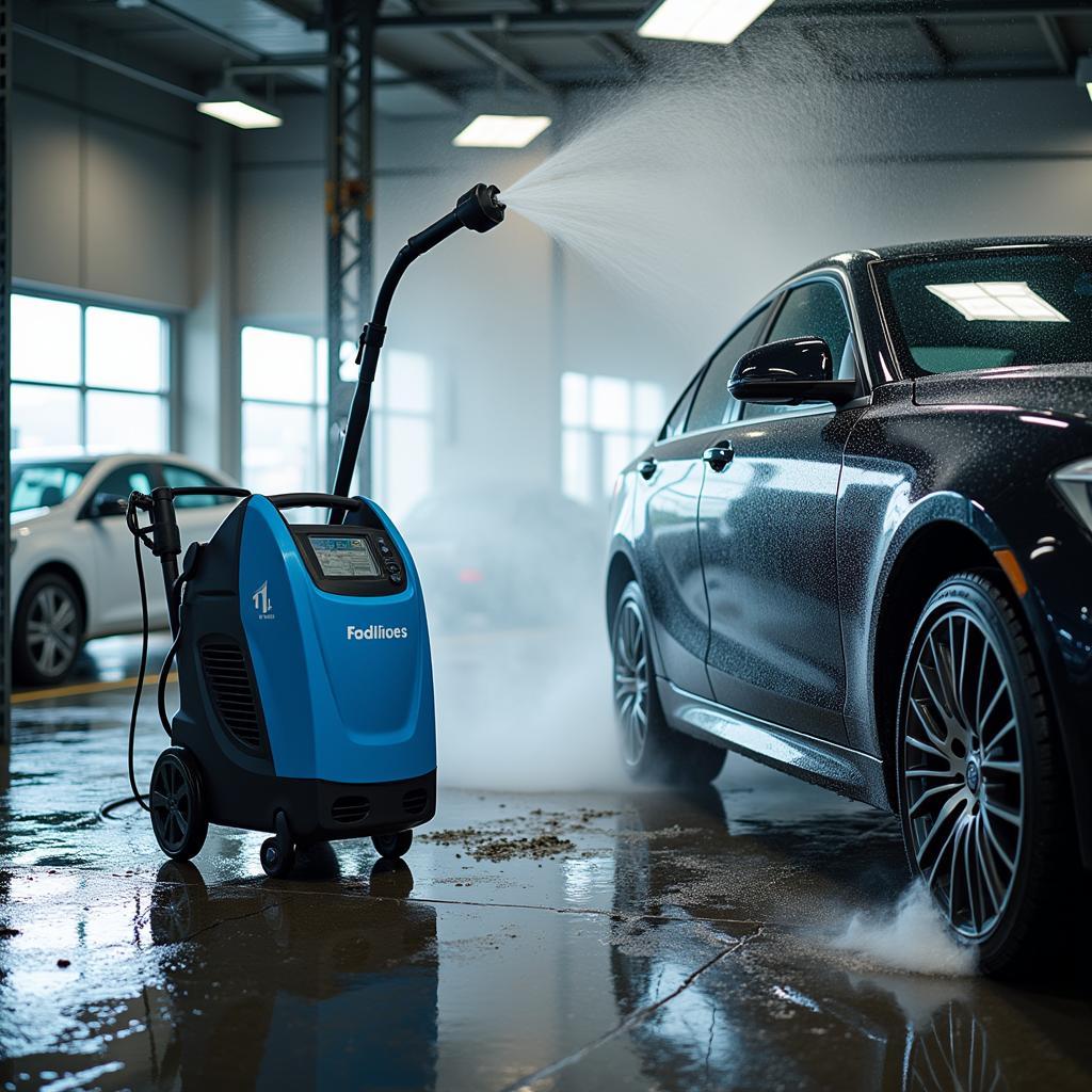 Máy rửa xe cao áp tiệm rửa xe chuyên nghiệp