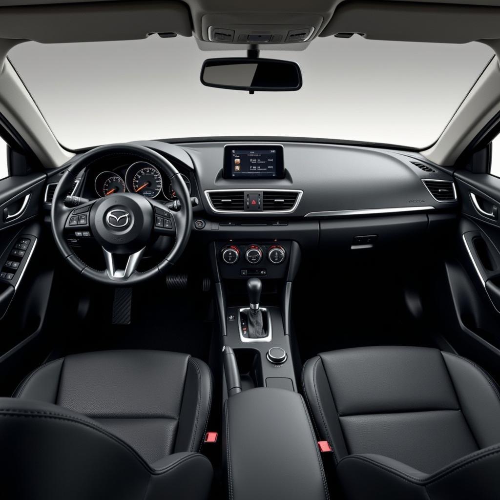 Mazda 3 cũ 2014 nội thất hiện đại