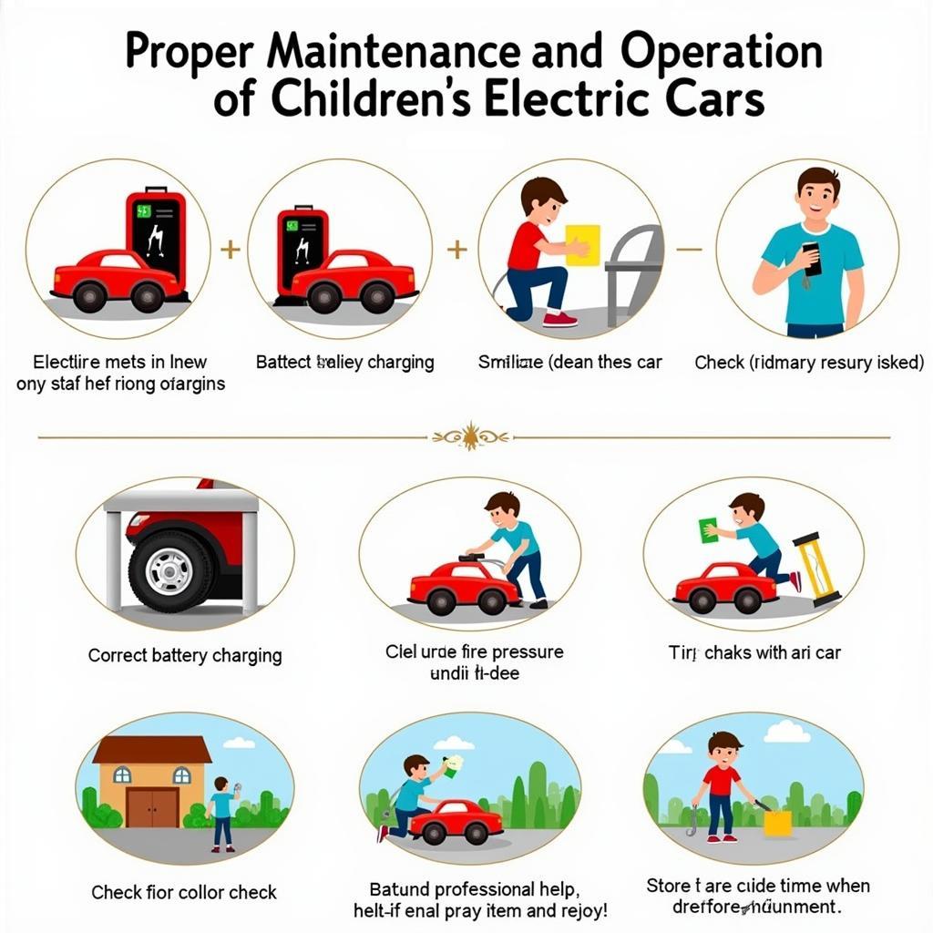 Mẹo vận hành bảo dưỡng ô tô điện trẻ em