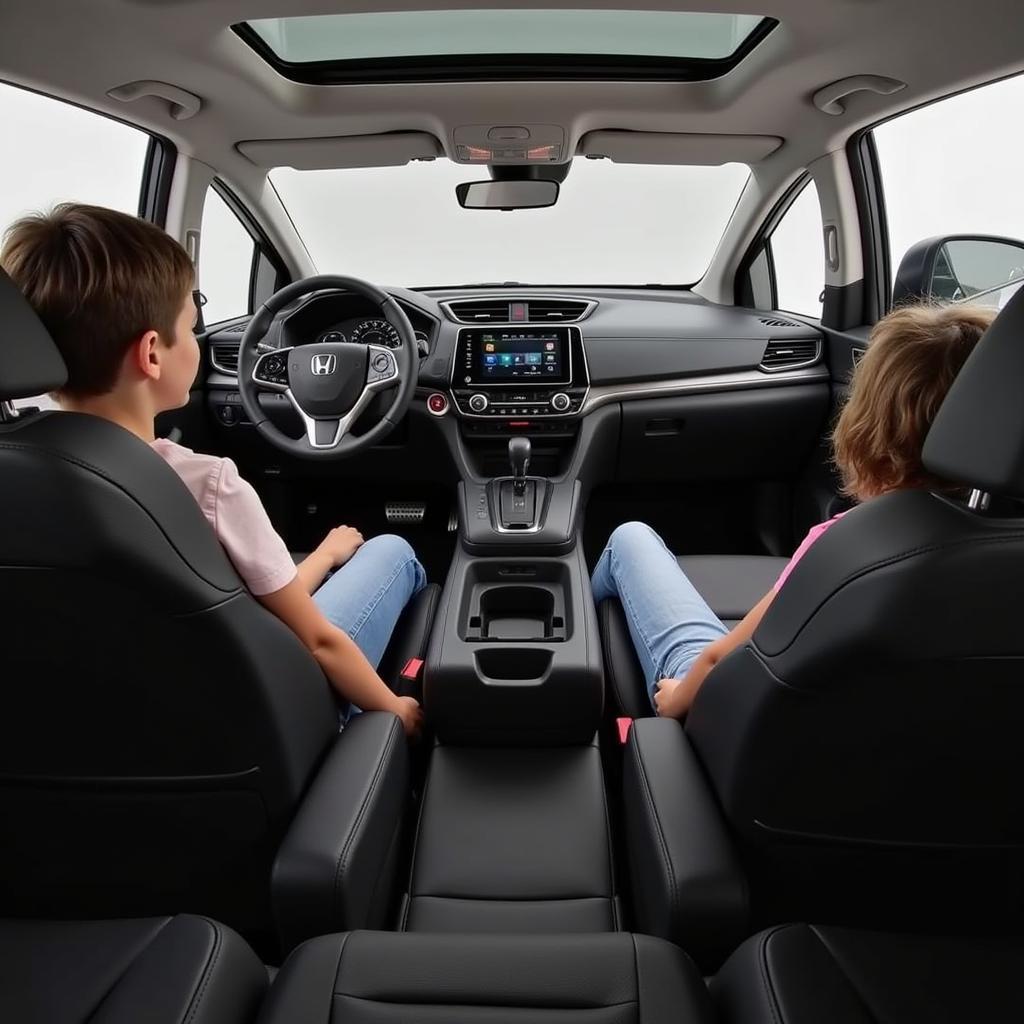 Spacious interior of a 2018 Honda CRV