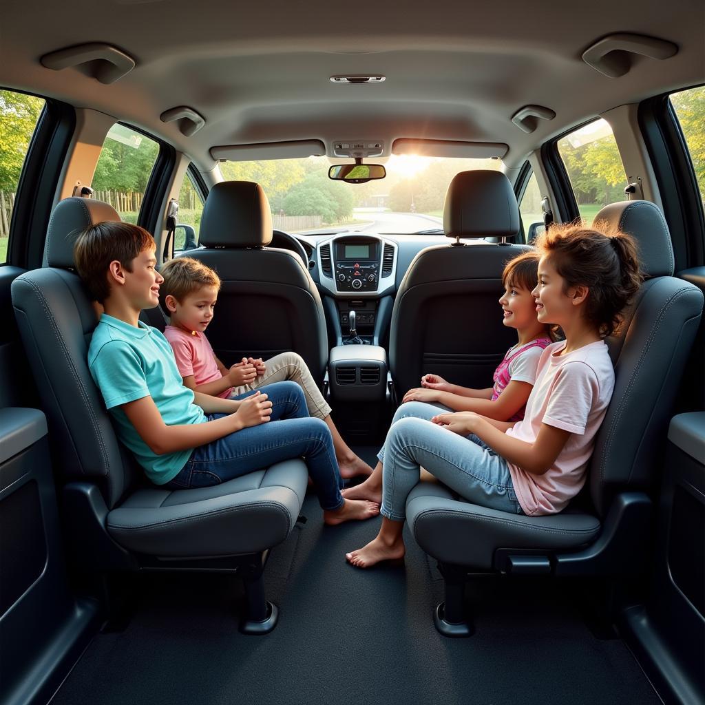 Nội thất rộng rãi của Mitsubishi Attrage