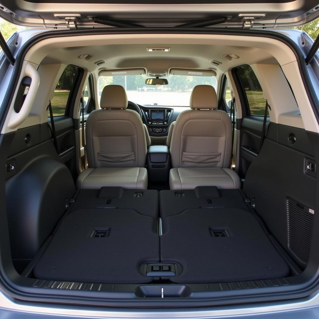 Spacious interior of the 2015 Hyundai Santa Fe