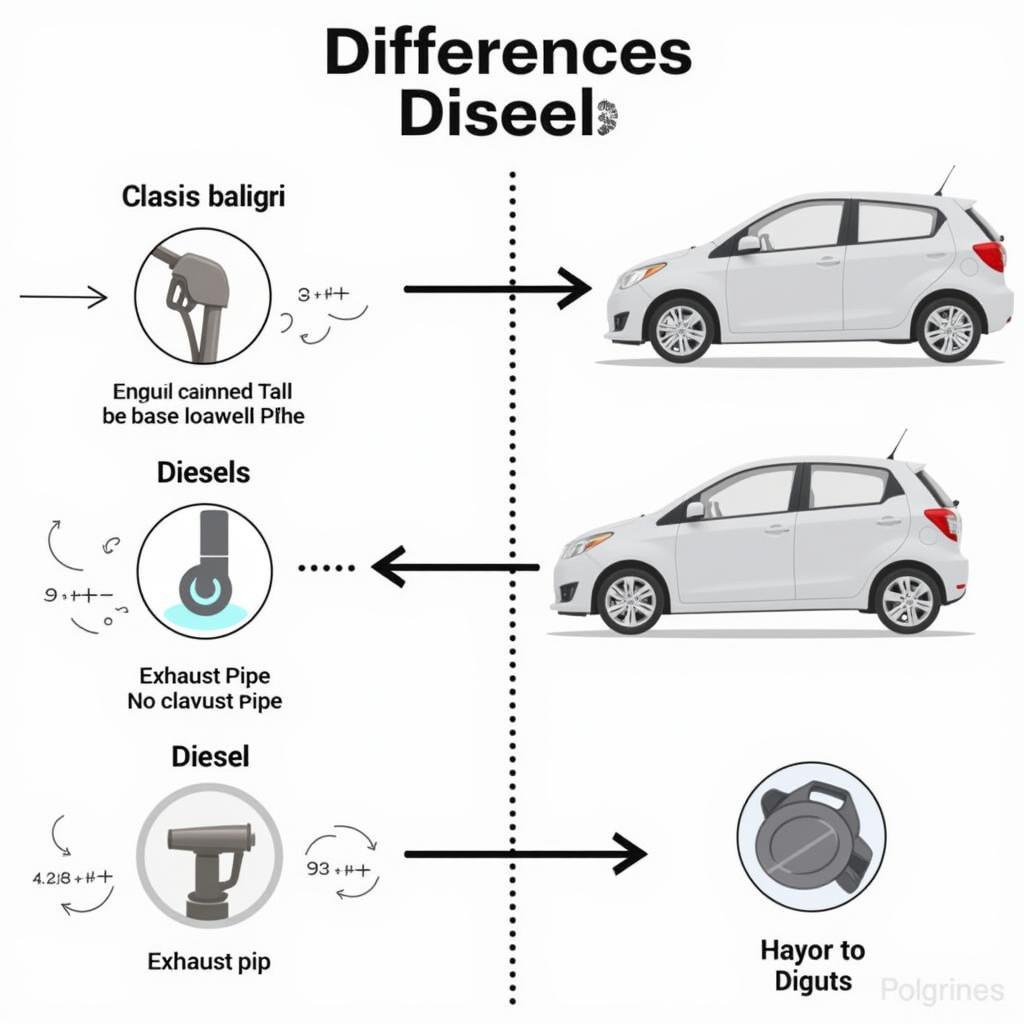 Phân biệt xe chạy xăng và dầu
