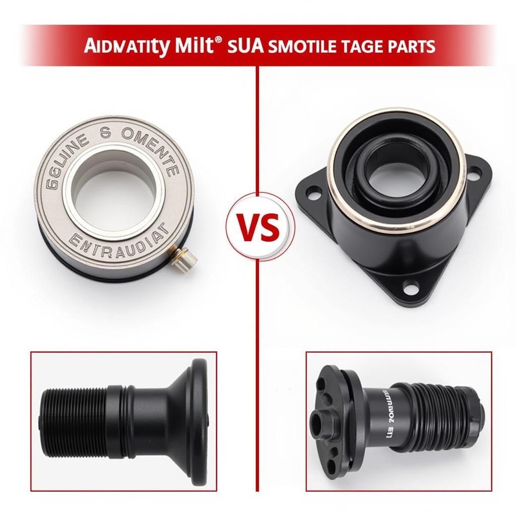 Comparison of genuine Honda motorcycle parts and aftermarket parts.