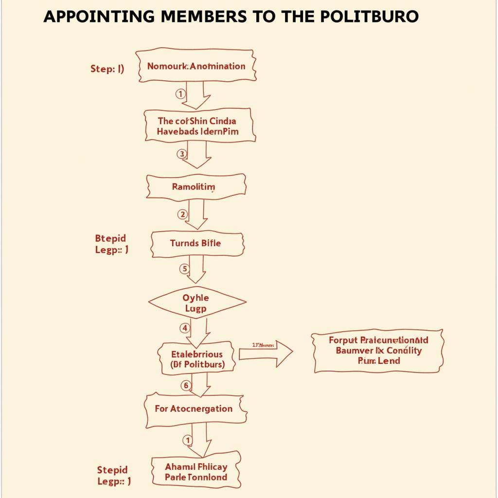 Quy trình bổ nhiệm thành viên Bộ Chính trị
