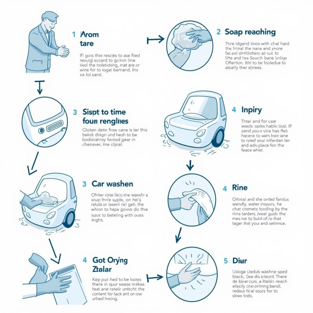 Proper car washing process