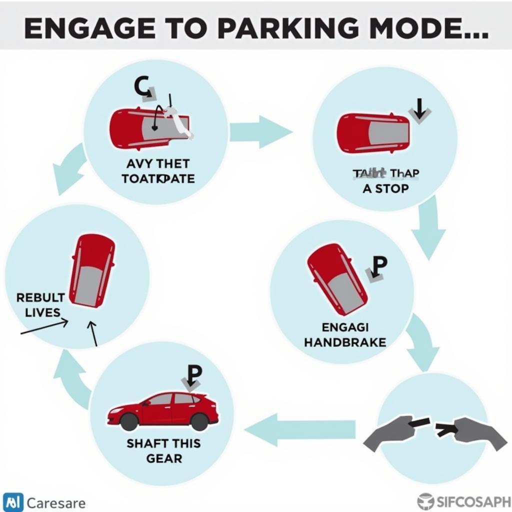 Quy trình sử dụng ký hiệu P trên ô tô