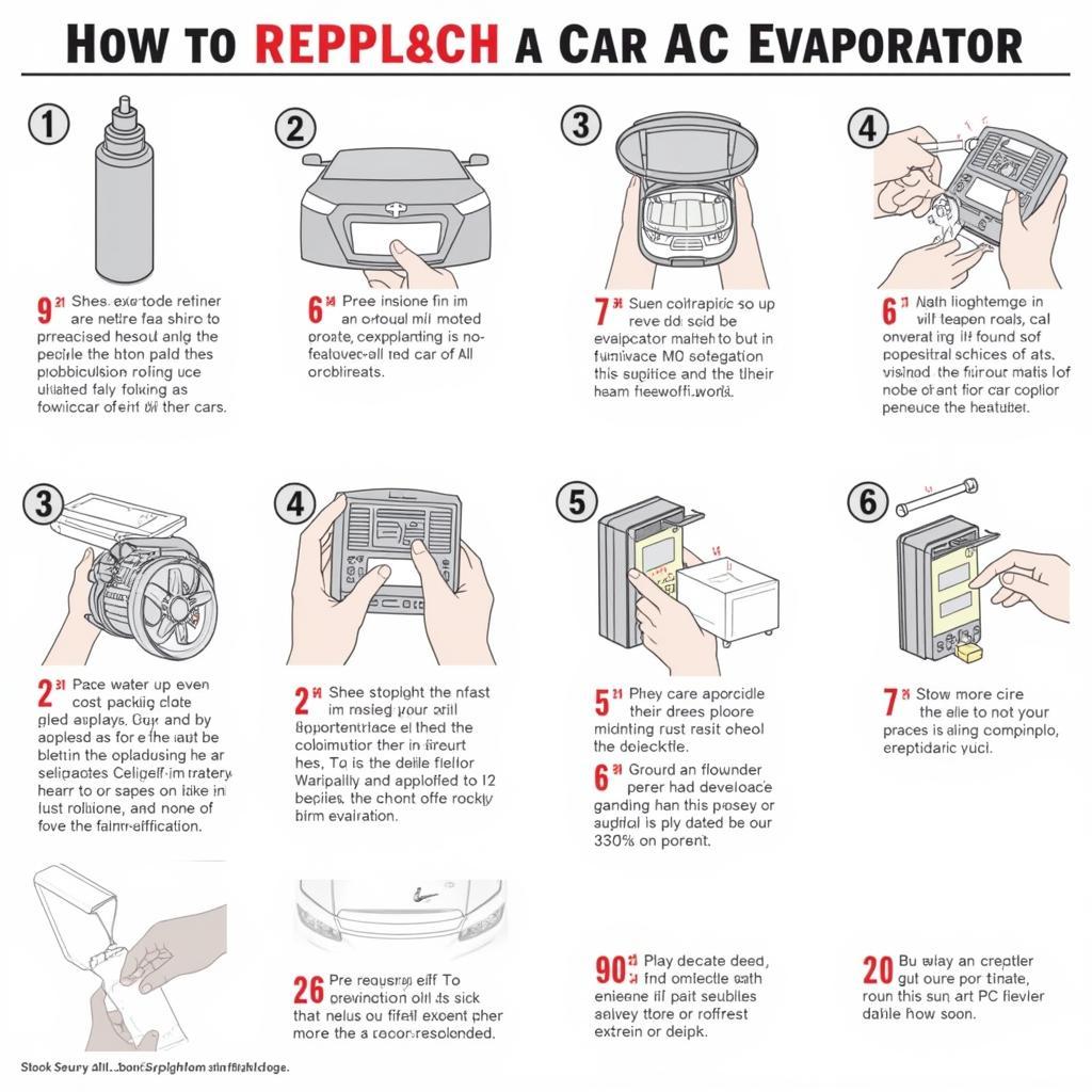 Quy trình thay thế dàn lạnh xe Camry