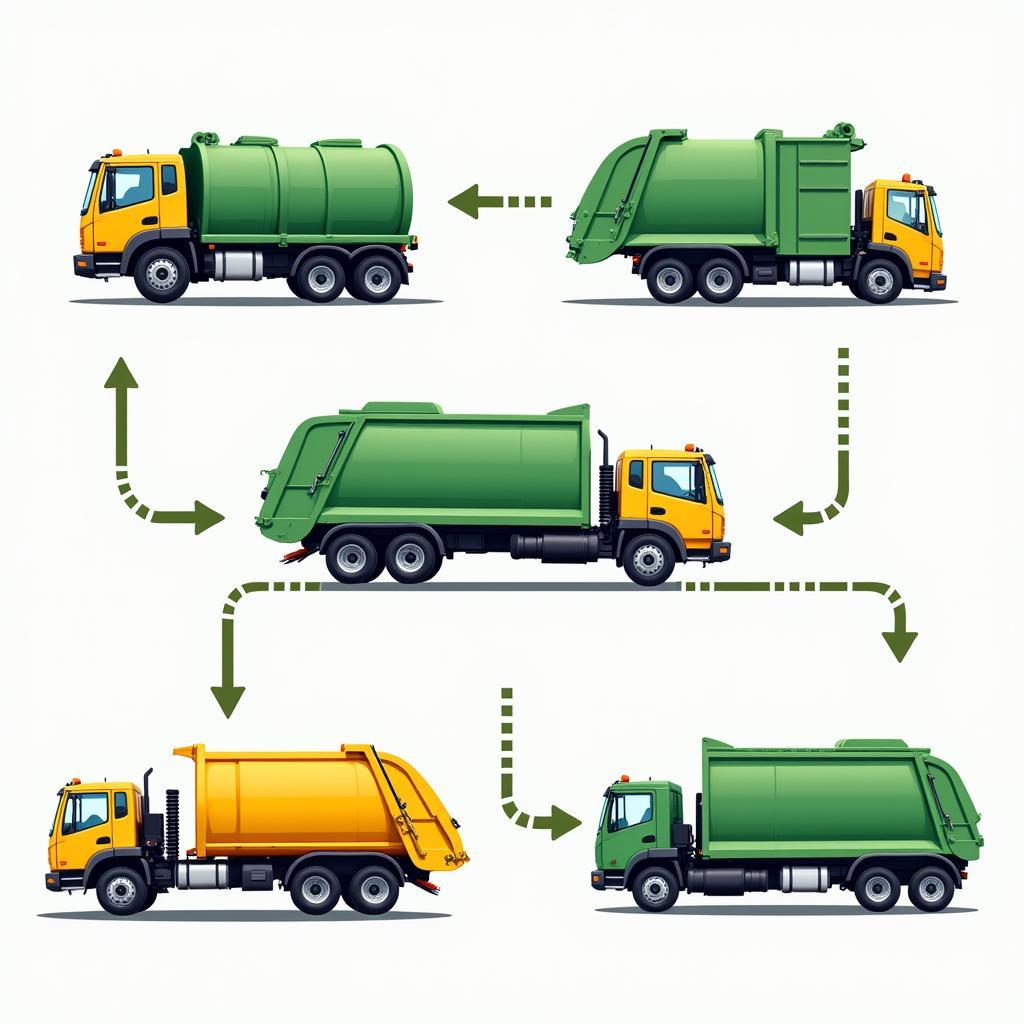 Quy trình vận chuyển rác bằng xe chuyên dụng