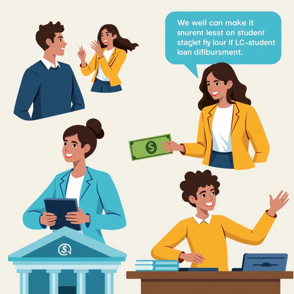 Student Receiving Loan Money