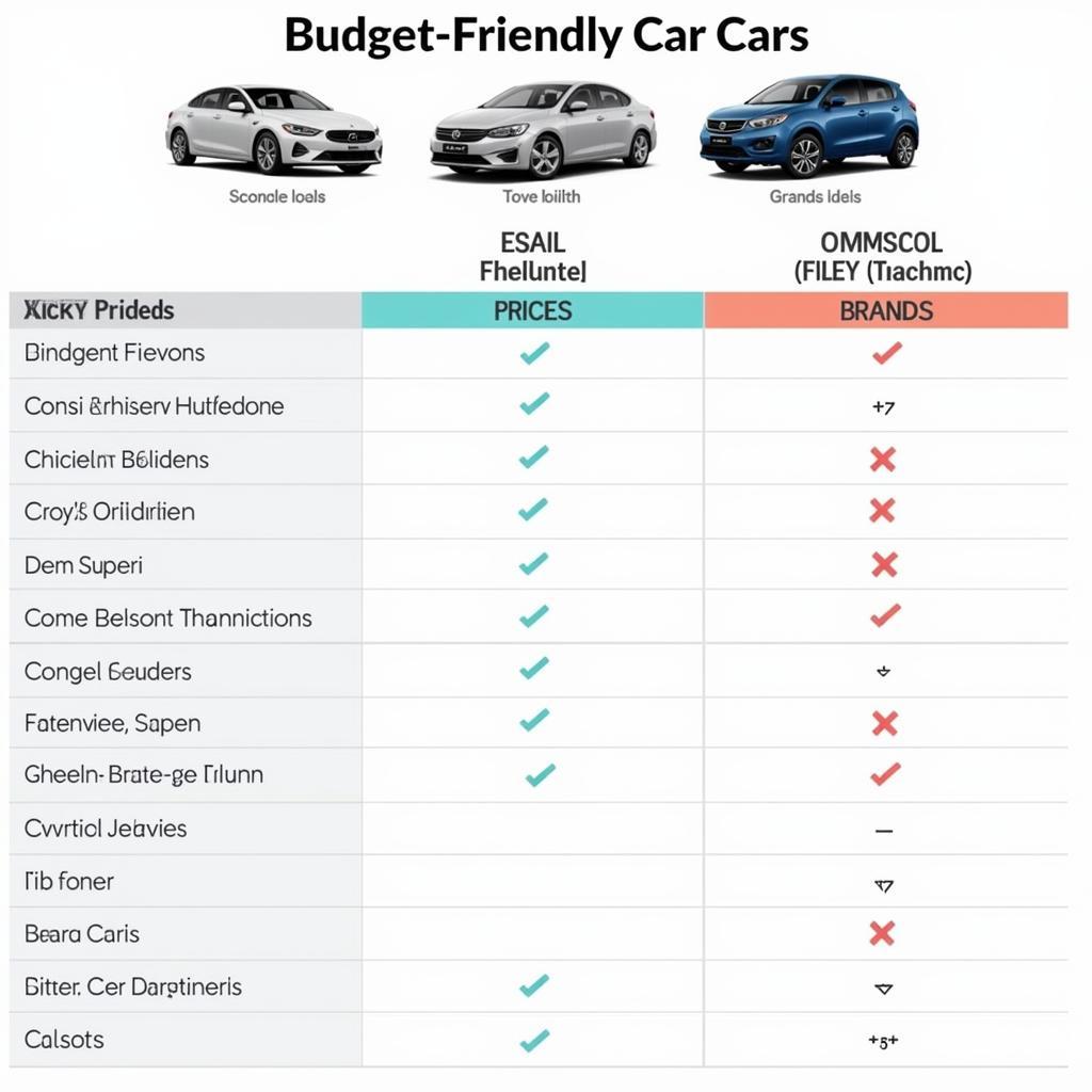 So sánh giá xe hơi các hãng