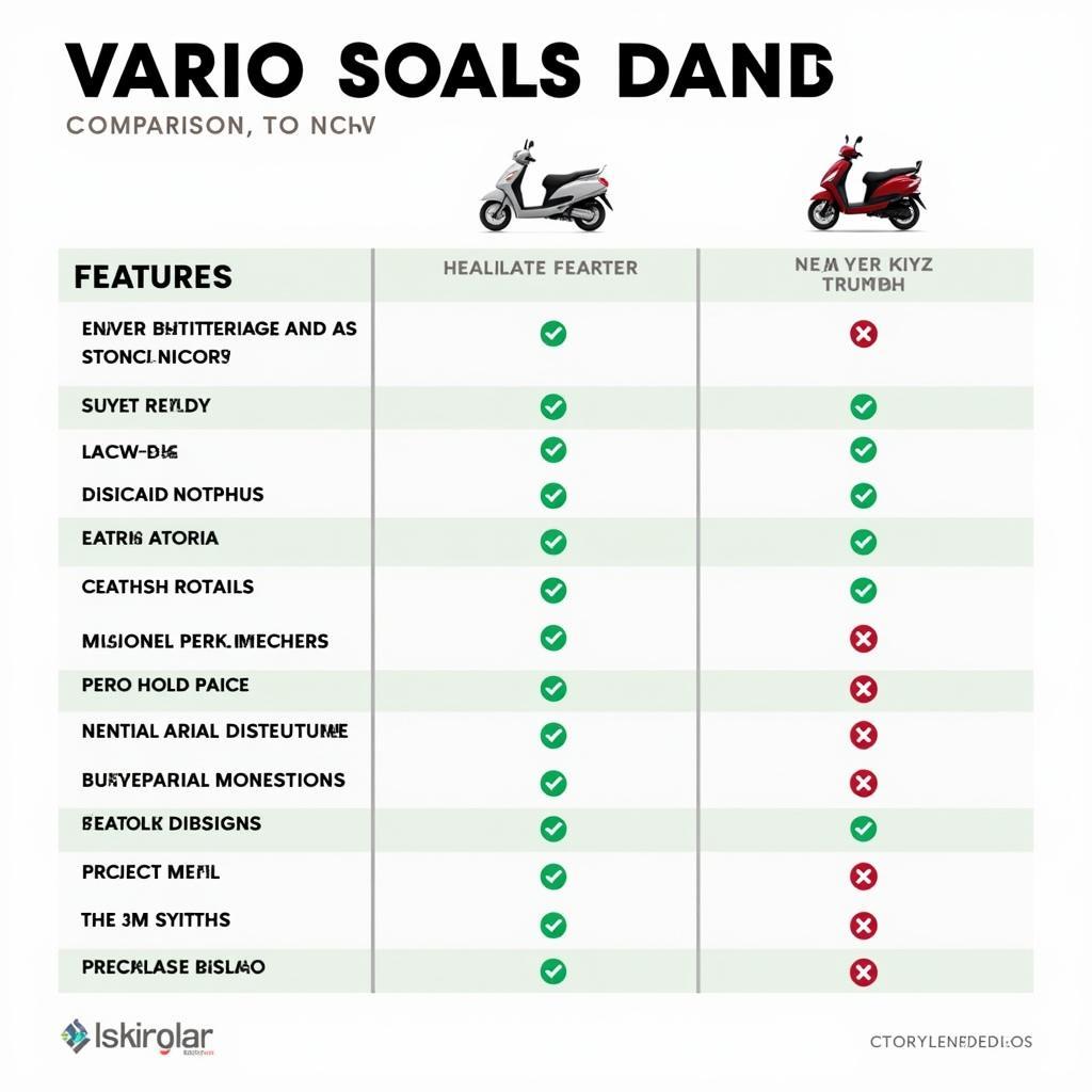 Comparing Honda Vario prices with other scooter models