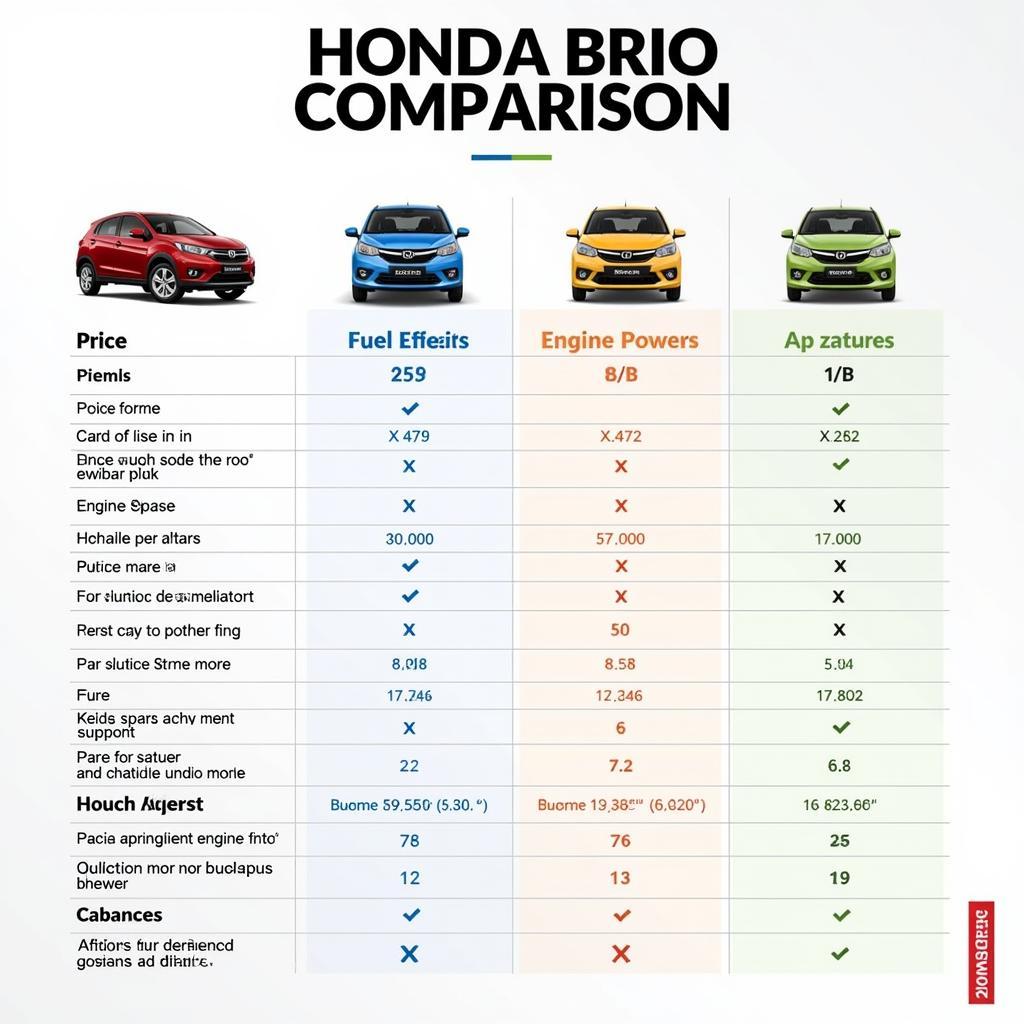 So sánh Honda Brio với các đối thủ cùng phân khúc